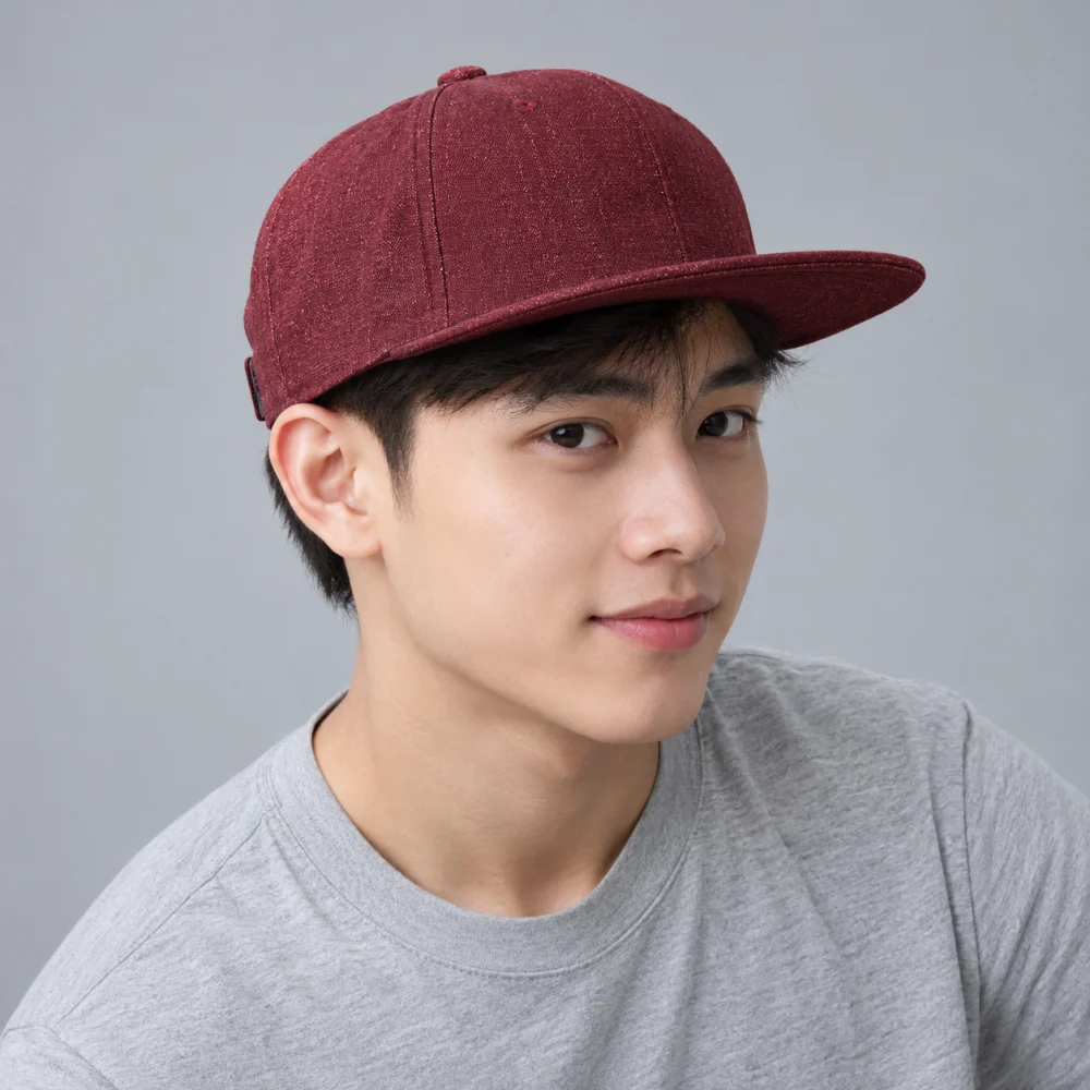 Mũ snapback thời trang jean đỏ đô kiểu thời trang