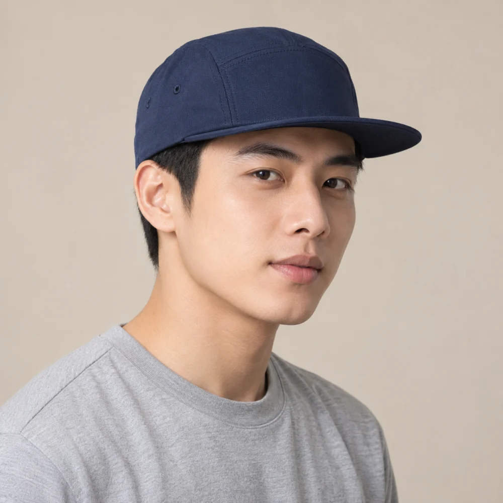 Mũ snapback 5 panel kaki xanh navy phong cách cổ điển