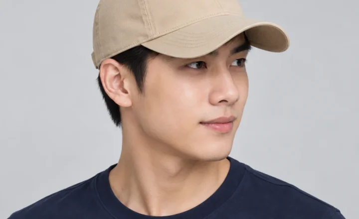Mũ kết 6 panel cotton màu be dùng dã ngoại