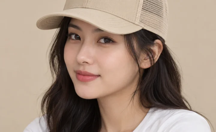 Mũ snapback phối lưới kaki màu be form sâu