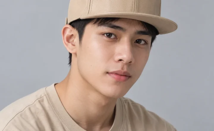 Mũ snapback vành phẳng da mềm màu be form sâu