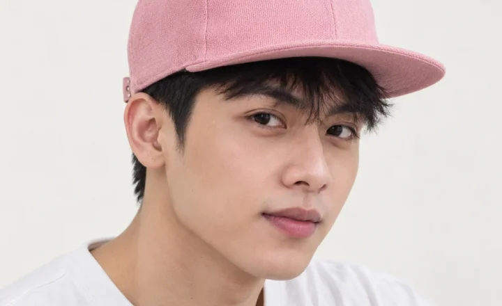Mũ snapback hiphop len mềm hồng pastel phong cách tối giản