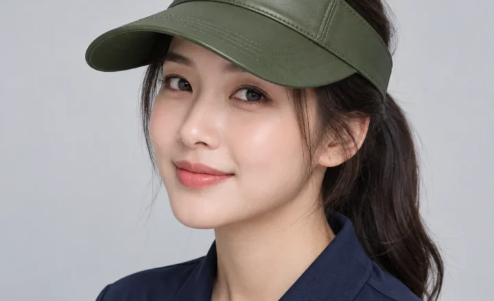 Mũ nửa đầu golf da mềm xanh rêu dùng ngoài trời