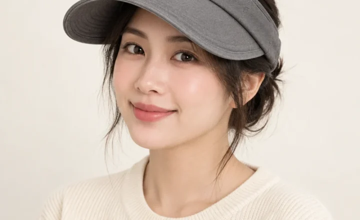 Mũ nửa đầu golf cotton xám phong cách vintage