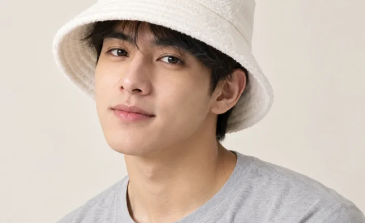 Mũ bucket thời trang nỉ trắng kiểu thời trang