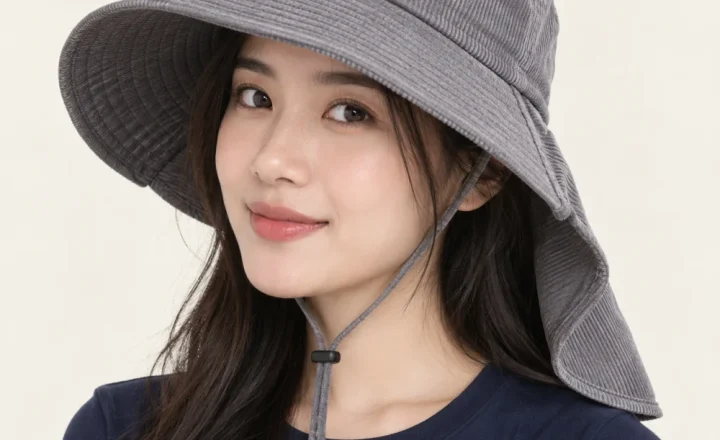 Mũ khác bandana nhung tăm xám dùng ngoài trời