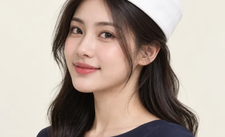 Mũ khác pillbox cotton trắng kiểu thời trang