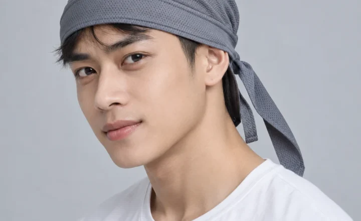 Mũ khác bandana polyester xám phong cách thể thao