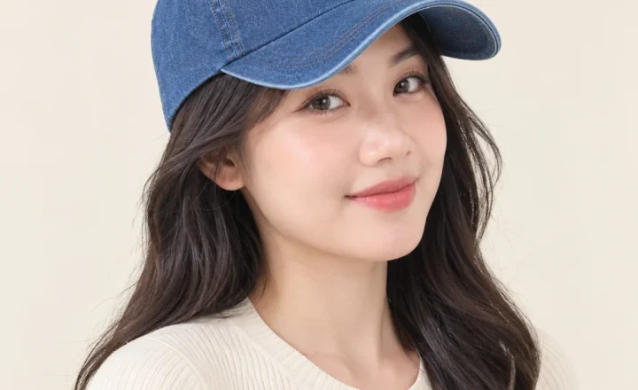 Mũ đồng phục doanh nghiệp denim xanh dương kiểu thời trang