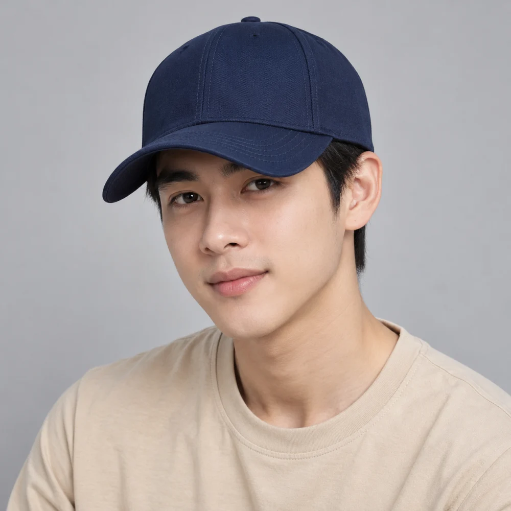 Mũ đồng phục doanh nghiệp canvas xanh navy form sâu