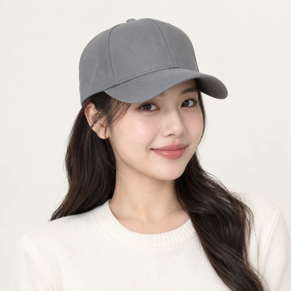 Mũ đồng phục quà tặng polyester xám form đứng