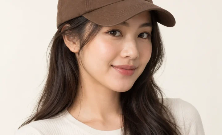 Mũ kết in / thêu logo cotton nâu đất phong cách tối giản