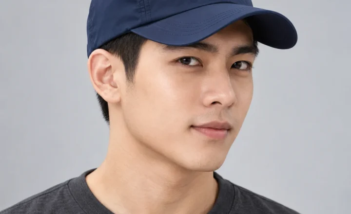 Mũ kết thể thao vải dù xanh navy phong cách thể thao